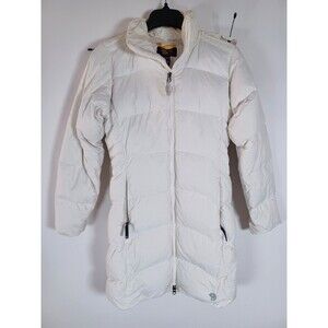 Mountain Hardwear‎ Downtown Womens XS Cream Color Down Parka Puffer Jacket